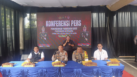Jumpa pers temuan barang bukti senjata api dalam kasus penembakan WN Australia di Bali, Senin (21/7/2025). Foto: Dok. Istimewa