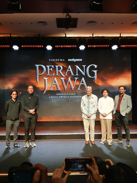 Rumah produksi Visinema Pictures mengumumkan film terbaru yang berjudul Perang Jawa, Senin (21/7/2025). Foto: Vincentius Mario/kumparan