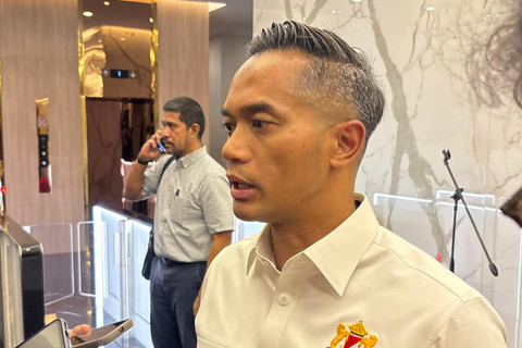 Ketua Umum Kadin Indonesia Anindya Bakrie di Kantor Kemenko Perekonomian, Senin (21/7/2025). Foto: Ave Airiza Gunanto/kumparan