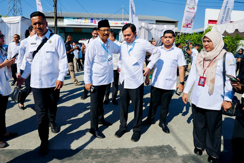 Mensos Saifullah Yusuf menghadiri acara Peluncuran Koperasi Desa/Kelurahan Merah Putih (KDMP) di Desa Bentangan, Kecamatan Wonosari, Kabupaten Klaten, Jawa Tengah pada Senin (21/7/2025). Foto: Kemensos RI