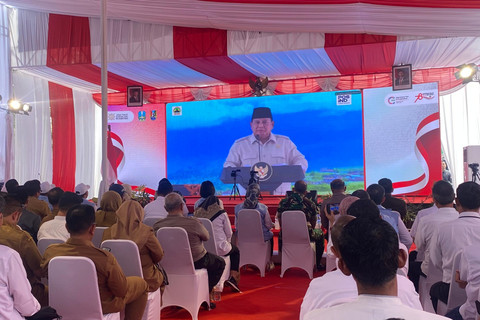 Peresmian Koperasi Desa/Kelurahan Merah Putih (KDMP) KDMP di Halaman KDMP Pucangan, Kecamatan Montong, Kabupaten Tuban. Senin (21/07/2025). Foto: Diskominfo Jawa Timur