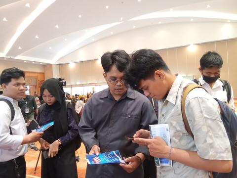 Pencaker dalam Job Fair 2025 di Hotel Aryaduta Palembang/Anyelir.