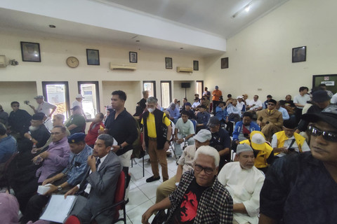 Deklarasi Perjuangan Tolak Kriminalisasi Akademisi dan Aktivis, Lawan Kezaliman Rezim Jokowi di Gedung Joang'45 pada Rabu (23/7/2025). Foto: Rachmadi Rasyad/kumparan