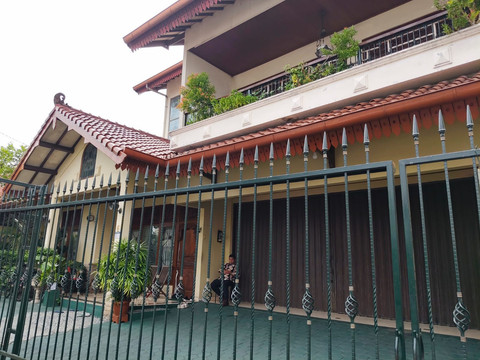 Suasana rumah diplomat Arya Daru di Jalan Munggur, Jomblang, Janti, Kapanewon Banguntapan, Kabupaten Bantul, Rabu (23/7/2025). Dok: Alfiansyah Panji/kumparan