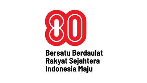 Logo dan tema HUT ke-80 RI. Foto: Biro Setpres