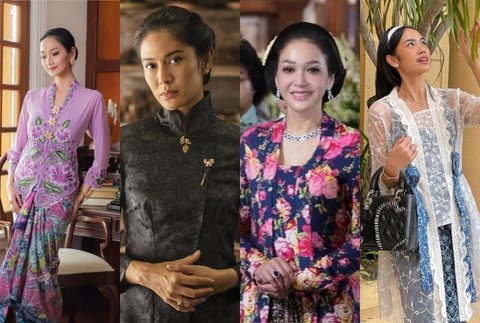 Ini 4 model kebaya yang sedang hits di 2025, cocok untuk digunakan saat Hari Kebaya. Foto: Instagram @roemahkebaya, @hagaipakan, @maiaestiantyreal,  @raniaayamin