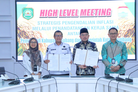 Pemkot Palembang dan Pemkab Subang menjalin kerja sama dalam mendukung distribusi pangan dan pengendalian inflasi tingkat daerah/ist.