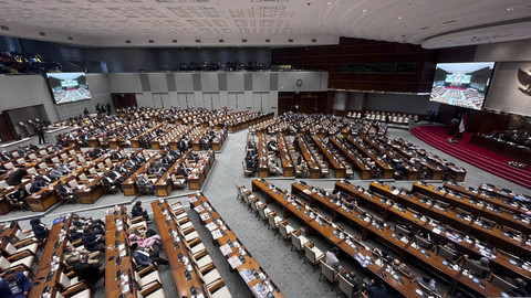 DPR gelar Rapat paripurna penutupan masa sidang IV tahun sidang 2024-2025, Kamis (24/7/2025). Foto: Haya Syahira/kumparan