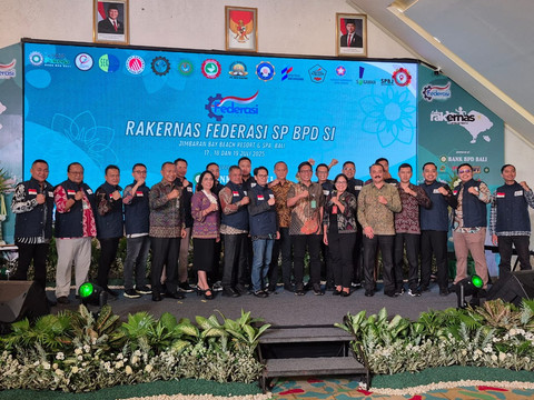 Jajaran kepengurusan SP BPD Seluruh Indonesia. (ist)