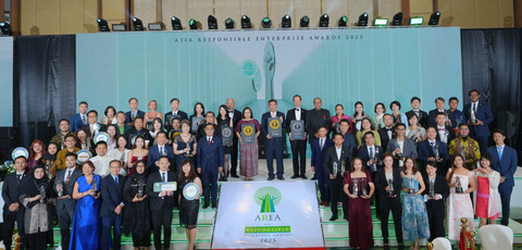 Asia Responsible Enterprise Awards (AREA) 2025 memberikan penghargaan untuk 81 perusahaan Asia yang berperan aktif menciptakan pertumbuhan yang inklusif dan berkelanjutan.