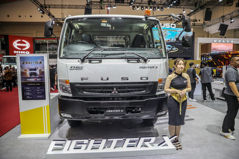 Truk Fighter X di Gaikindo Indonesia International Auto Show (GIIAS) 2025 di ICE BSD, Tangerang, Kamis (24/7/2025). Foto: Aditia Noviansyah/kumparan