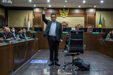 Hasto Kristiyanto di Pengadilan Tipikor Jakarta, Jumat (25/7/2025). Foto: Iqbal Firdaus/kumparan
