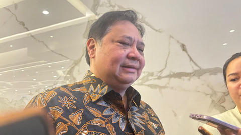 Menko Bidang Perekonomian Airlangga Hartarto di kantornya, Jumat (25/7). Foto: Ave Airiza Gunanto/kumparan