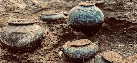 Situs galian makam prajurit Zaman Perunggu. Foto: Kementerian Kebudayaan Azerbaijan