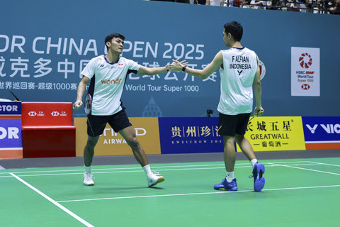 Fajar/Fikri di China Open. Foto: Dok. PBSI