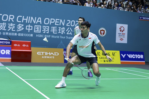 Fajar/Fikri di China Open. Foto: Dok. PBSI