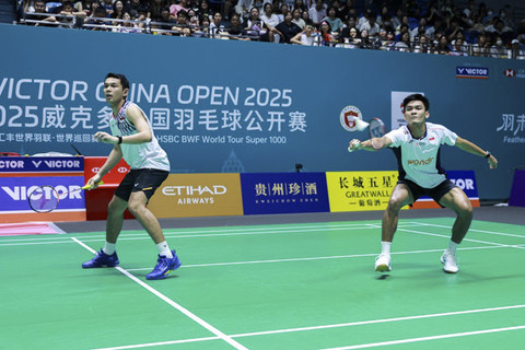 Fajar/Fikri di China Open. Foto: Dok. PBSI