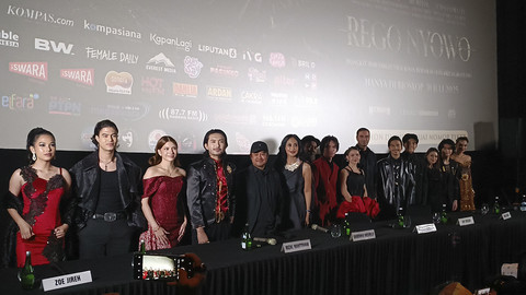 Konferensi Pers film Rego Nyowo XXI Plaza Indonesia, Jakarta Pusat, Jumat (25/7/2025). Foto: Giovanni/kumparan