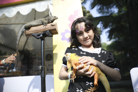 Planet Satwa meramaikan acara kumparanMOM Festival Hari Anak 2025 di Ex Taman Anggrek, Gelora Bung Karno, Jakarta, Sabtu (26/7/2025). Foto: Aditia Noviansyah/kumparan