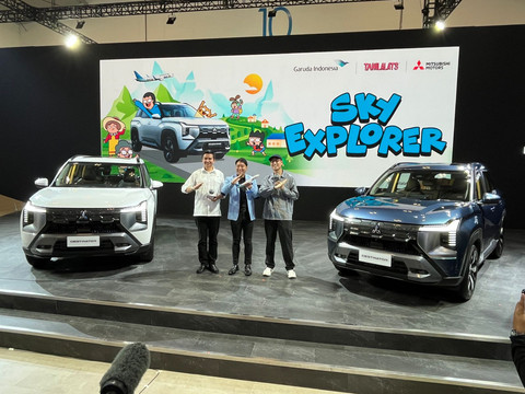 Seremonial kampanye Sky Explorer di GIIAS 2025, Minggu (27/7/2025). Foto: Syahrul Ghiffari/kumparan