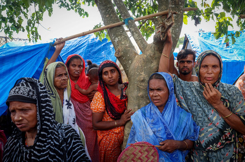 Suasana kamp penampungan sementara di distrik Goalpara di negara bagian Assam, India, Jumat (18/7/2025). Foto: Sahiba Chawdhary/REUTERS