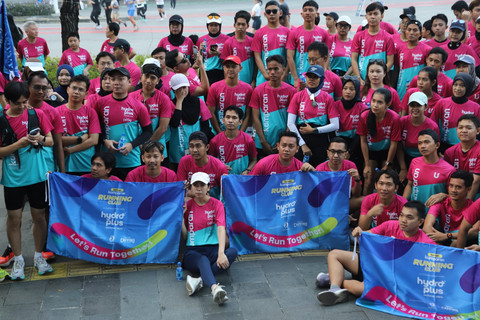 Fun Run teman kumparan yang berkolaborasi dengan HYDROPLUS berlangsung pada Minggu (27/7). Foto: kumparan