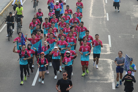 Fun Run teman kumparan yang berkolaborasi dengan HYDROPLUS berlangsung pada Minggu (27/7). Foto: kumparan