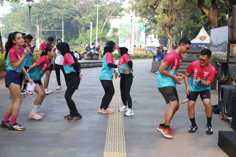 Keseruan Fun Run x HYDROPLUS pada Minggu (27/725). Foto: kumparan