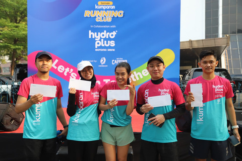 Keseruan Fun Run x HYDROPLUS pada Minggu (27/725). Foto: kumparan