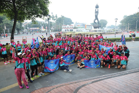 Keseruan Fun Run x HYDROPLUS pada Minggu (27/725). Foto: kumparan