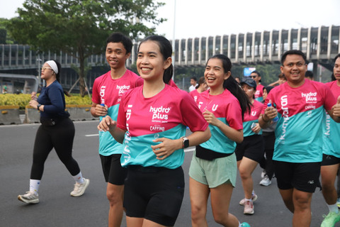 Keseruan Fun Run x HYDROPLUS pada Minggu (27/725). Foto: kumparan