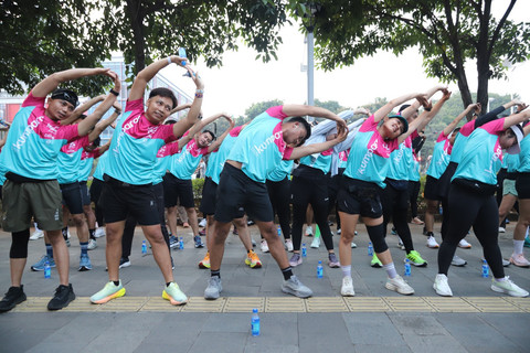 Keseruan Fun Run x HYDROPLUS pada Minggu (27/725). Foto: kumparan