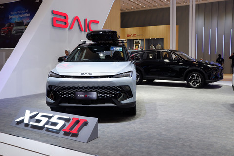 Lini kendaraan BAIC di GIIAS 2025, ICE BSD City, Tangerang. Foto: Sena Pratama/kumparan