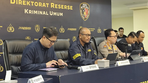 Jumpa pers kasus kematian diplomat Arya Daru di Polda Metro Jaya, Selasa (29/7/2025). Foto: Jonathan Devin/kumparan