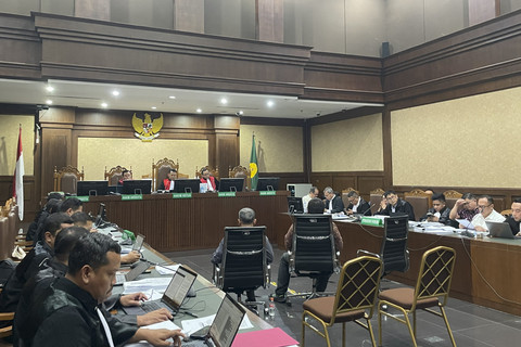 Sidang lanjutan pemeriksaan saksi kasus dugaan korupsi importasi gula, dengan terdakwa 9 petinggi perusahaan gula swasta, di Pengadilan Tipikor Jakarta, Selasa (29/7/2025). Foto: Fadhil Pramudya... </div>
<div class=