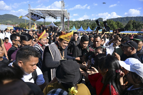 Gubernur Sumatera Utara Bobby Nasution pada HUT ke-22 Pakpak Bharat pada Senin (28/7/2025).  Foto: Dok. Istimewa