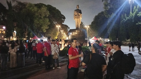 Suasana jelang laga Timnas Indonesia U-23 melawan Timnas Vietnam U-23 pada pertandingan final Piala AFF U-23 2025 di kompleks Stadion Gelora Bung Karno, Jakarta, Selasa (29/7/2025). Foto: Wisnu Prasetyo/kumparan