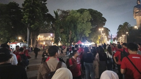 Suasana jelang laga Timnas Indonesia U-23 melawan Timnas Vietnam U-23 pada pertandingan final Piala AFF U-23 2025 di kompleks Stadion Gelora Bung Karno, Jakarta, Selasa (29/7/2025). Foto: Wisnu Prasetyo/kumparan