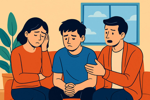 Ilustrasi menunjukkan keterasingan emosional anak dalam keluarga yang tampak harmonis. Sumber Gambar:pixaby.com