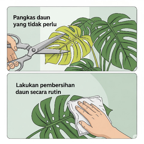 Cara merawat tanaman monstera
