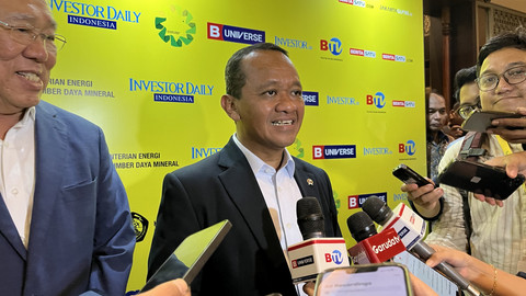 Menteri Energi dan Sumber Daya Mineral (ESDM) Bahlil Lahadalia usai acara Energi dan Mineral Festival 2025, Rabu (30/7/2025). Foto: Fariza/kumparan