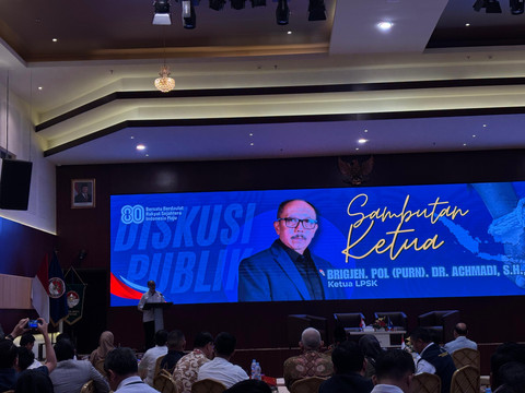Ketua LPSK, Achmadi di kantor LPSK, Jakarta Timur pada Kamis (31/7). Foto: Abid Raihan/kumparan