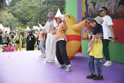 Freeze dance bareng StarZelly di kumparanMOM Festival Hari Anak (FHA) 2025. Foto: kumparan