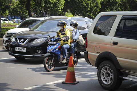 Suasana area parkir di kawasan Juanda, Jakarta, Kamis (32/7/2025). Foto: Iqbal Firdaus/kumparan