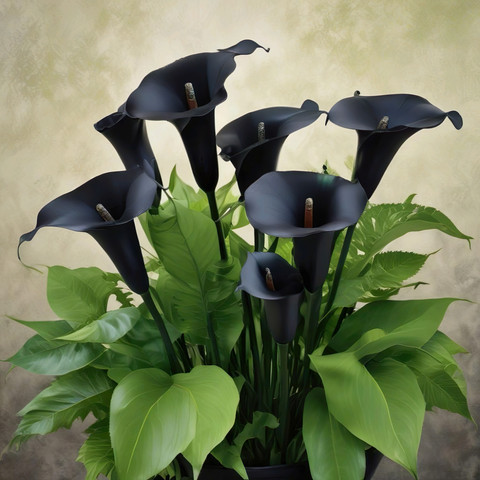 Black calla lily memiliki arti yang mendalam. Foto: Shutterstock