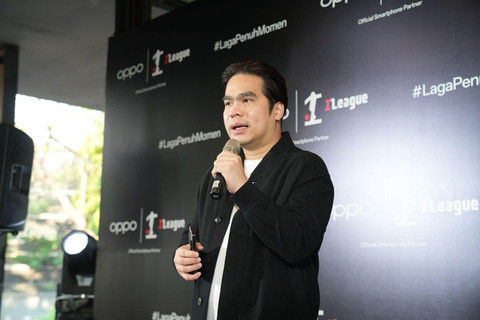 Vice President OPPO Indonesia, Patrick Owen pada peresmian kerja sama OPPO x BRI Super League di Jakarta, Kamis (31/7). Foto: Dok. Istimewa
