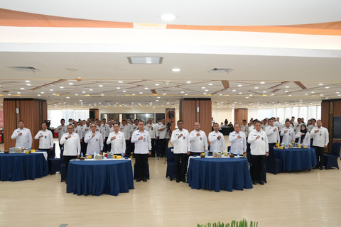 Ditjen Imigrasi Kemenimipas menggelar kegiatan Penandatanganan Pakta Integritas secara serentak  di Gedung Ditjen Imigrasi, Jakarta Selatan pada Kamis (31/07/2025).  Foto: Kemenimipas