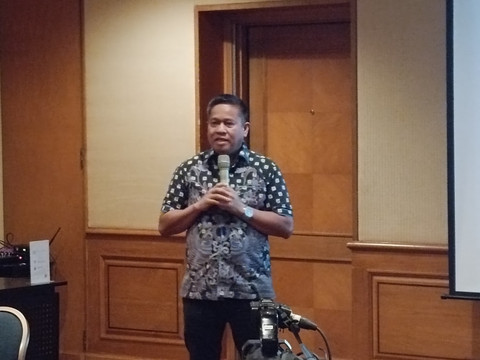 Direktur Pesisir dan Pulau-Pulau Kecil KKP, Ahmad Aris, dalam acara bincang bersama wartawan di kawasan Jakarta Pusat, Jumat (1/8). Foto: Muhammad Fhandra/kumparan