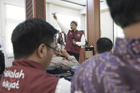 Mensos Saifullah Yusuf (Gus Ipul) membuka MPLS di SRMA 34 Lebak, Banten, Jumat (1/8/2025). Foto: Dok. Kemensos