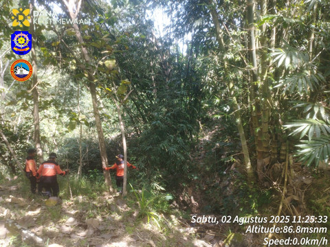 Tim SAR Gabungan mencari Azka Nurfadillah (28 tahun) perempuan asal Pondok Ranggon, Jakarta Timur, yang hilang di sekitar Pantai Siung, Kabupaten Gunungkidul, sejak Minggu (27/7) lalu. Foto: Dok. Satlinmas Rescue Istimewa Wilayah Operasi I